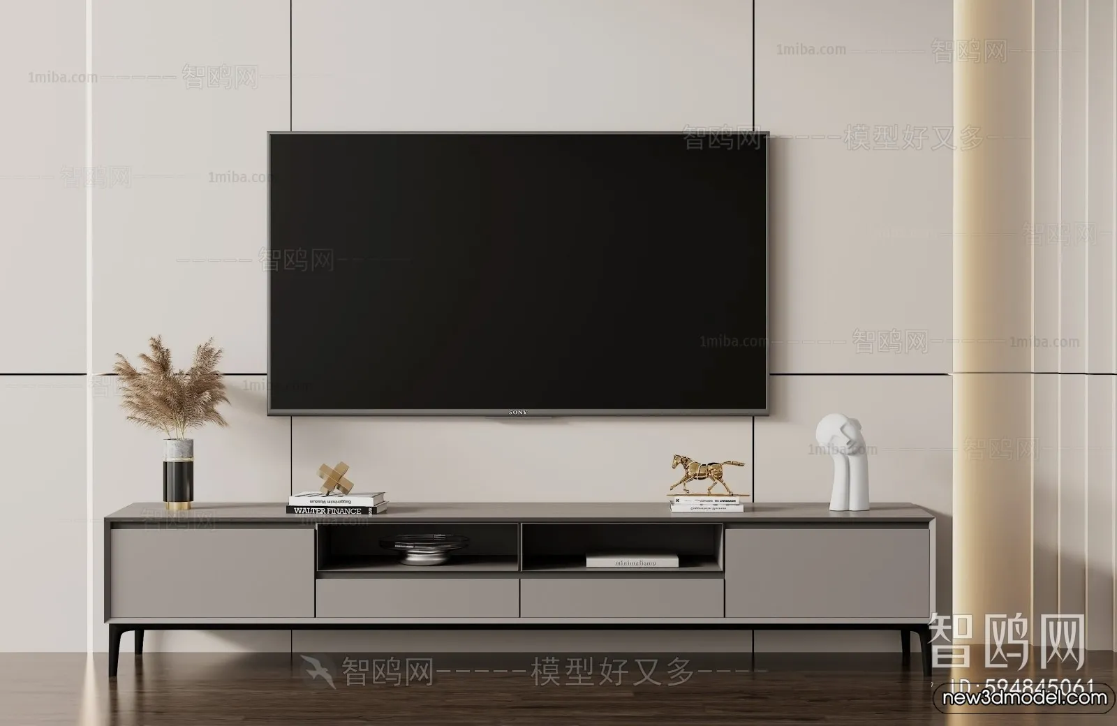 TV Cabinet 3D Models – 3D Furniture for Interior Design – 044