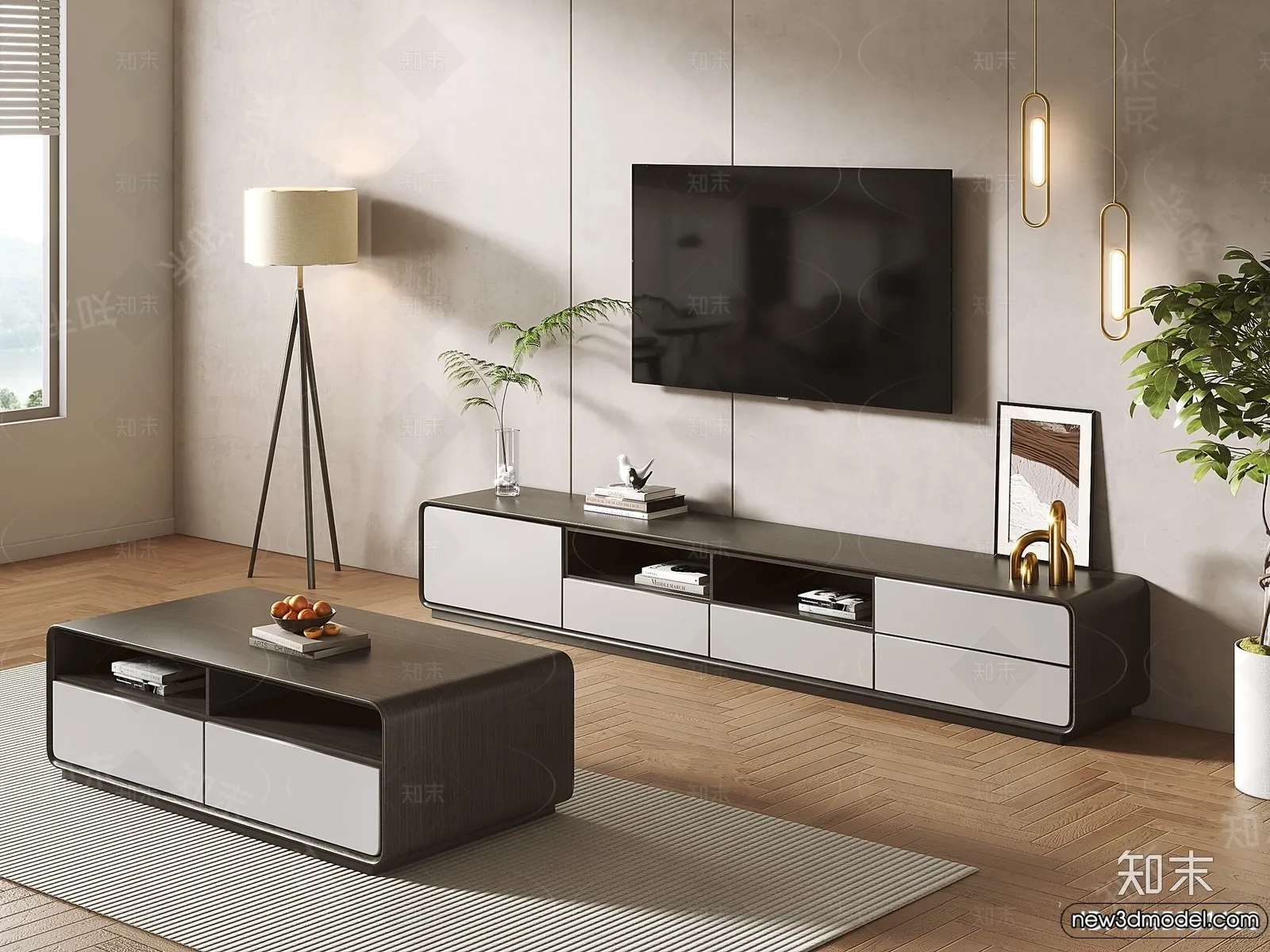 TV Cabinet 3D Models – 3D Furniture for Interior Design – 050