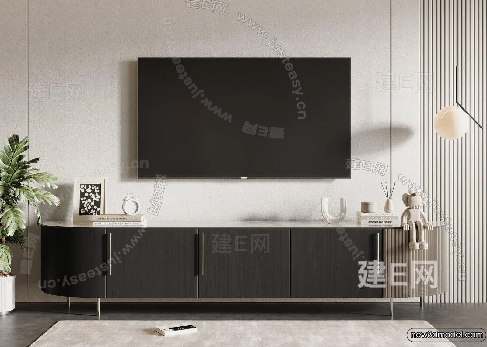 TV Cabinet 3D Models – 3D Furniture for Interior Design – 055