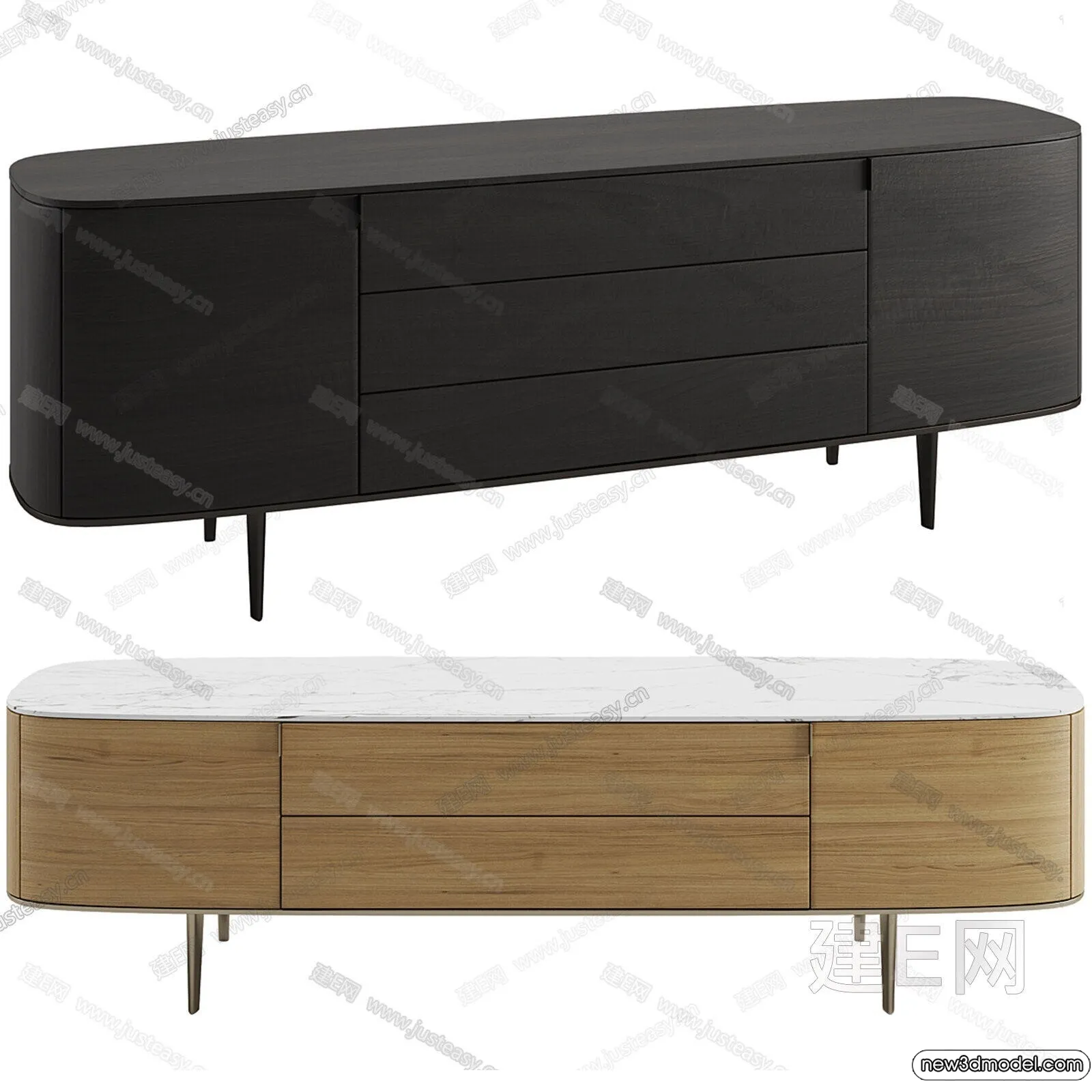 TV Cabinet 3D Models – 3D Furniture for Interior Design – 072