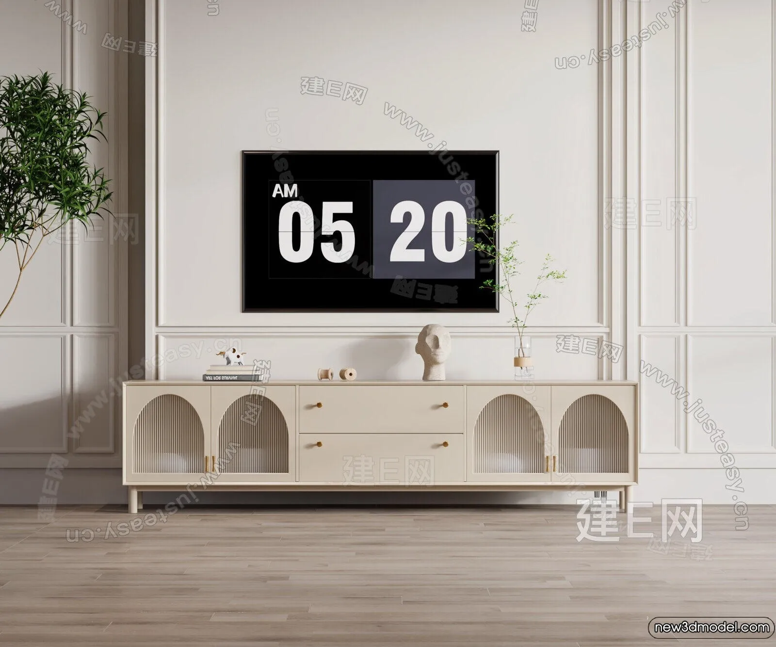 TV Cabinet 3D Models – 3D Furniture for Interior Design – 076