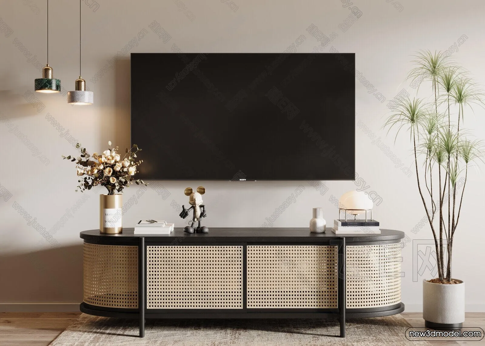 TV Cabinet 3D Models – 3D Furniture for Interior Design – 085