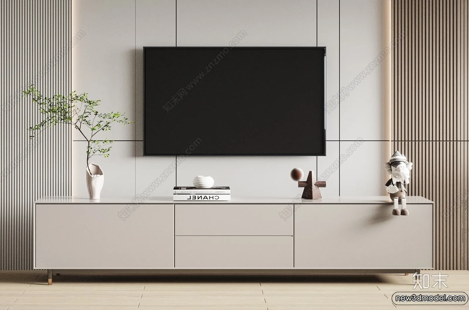 TV Cabinet 3D Models – 3D Furniture for Interior Design – 096