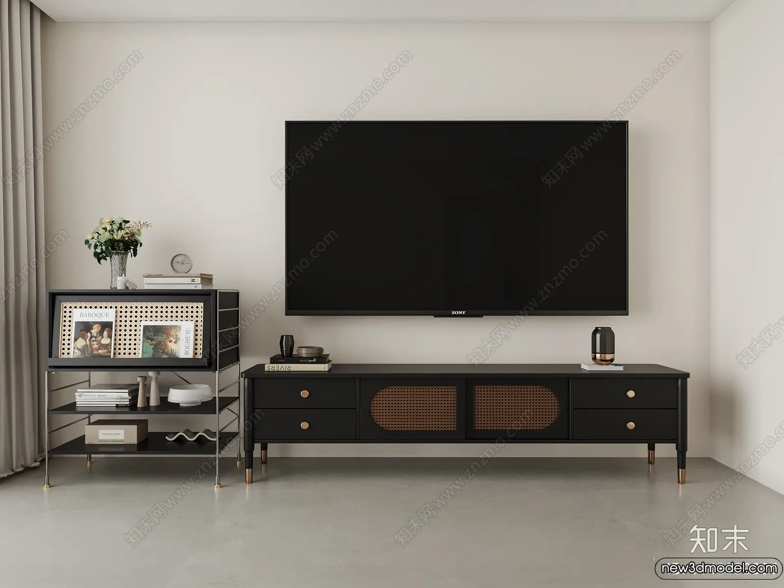 TV Cabinet 3D Models – 3D Furniture for Interior Design – 098