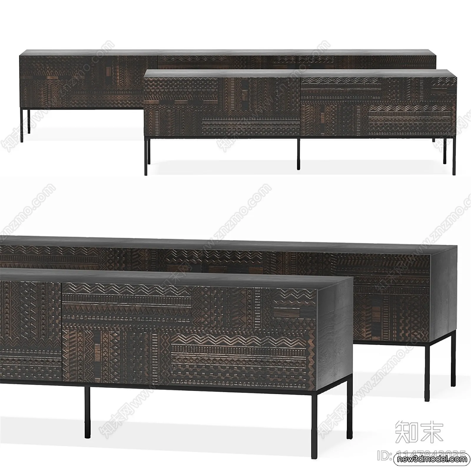 TV Cabinet 3D Models – 3D Furniture for Interior Design – 099