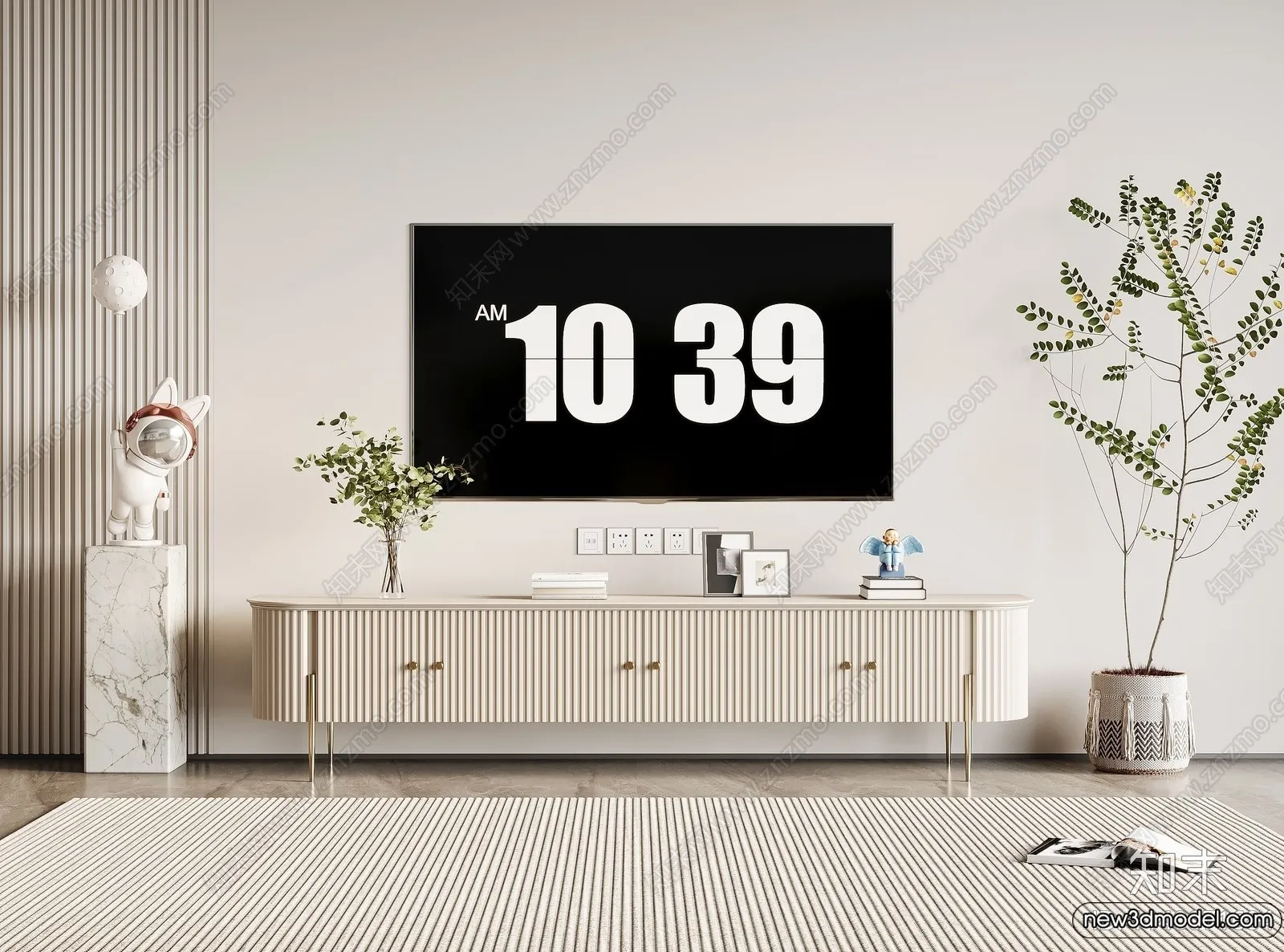 TV Cabinet 3D Models – 3D Furniture for Interior Design – 106