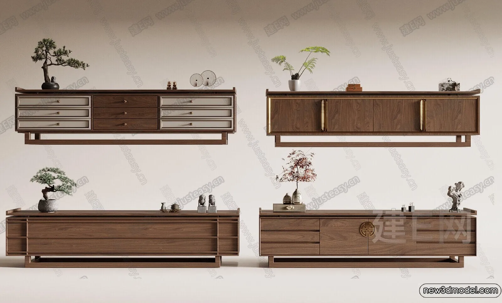 TV Cabinet 3D Models – 3D Furniture for Interior Design – 111