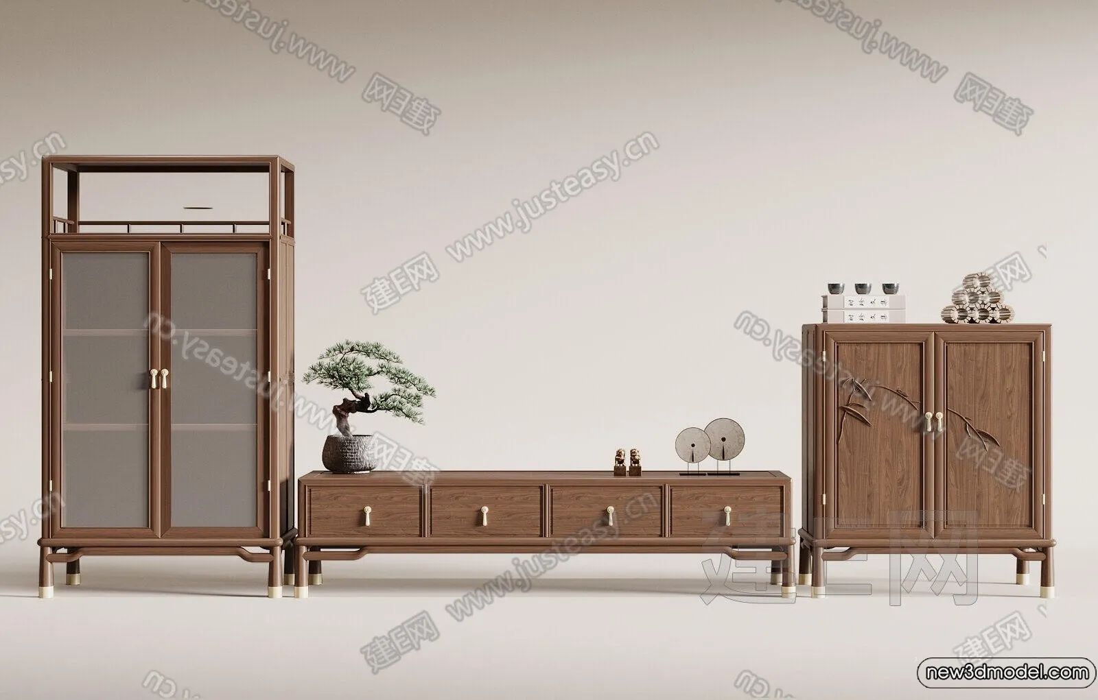 TV Cabinet 3D Models – 3D Furniture for Interior Design – 112