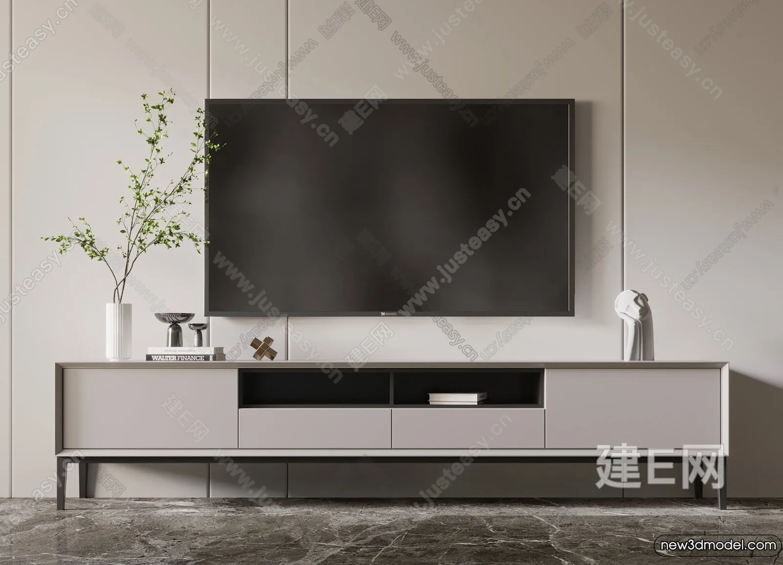 TV Cabinet 3D Models – 3D Furniture for Interior Design – 125