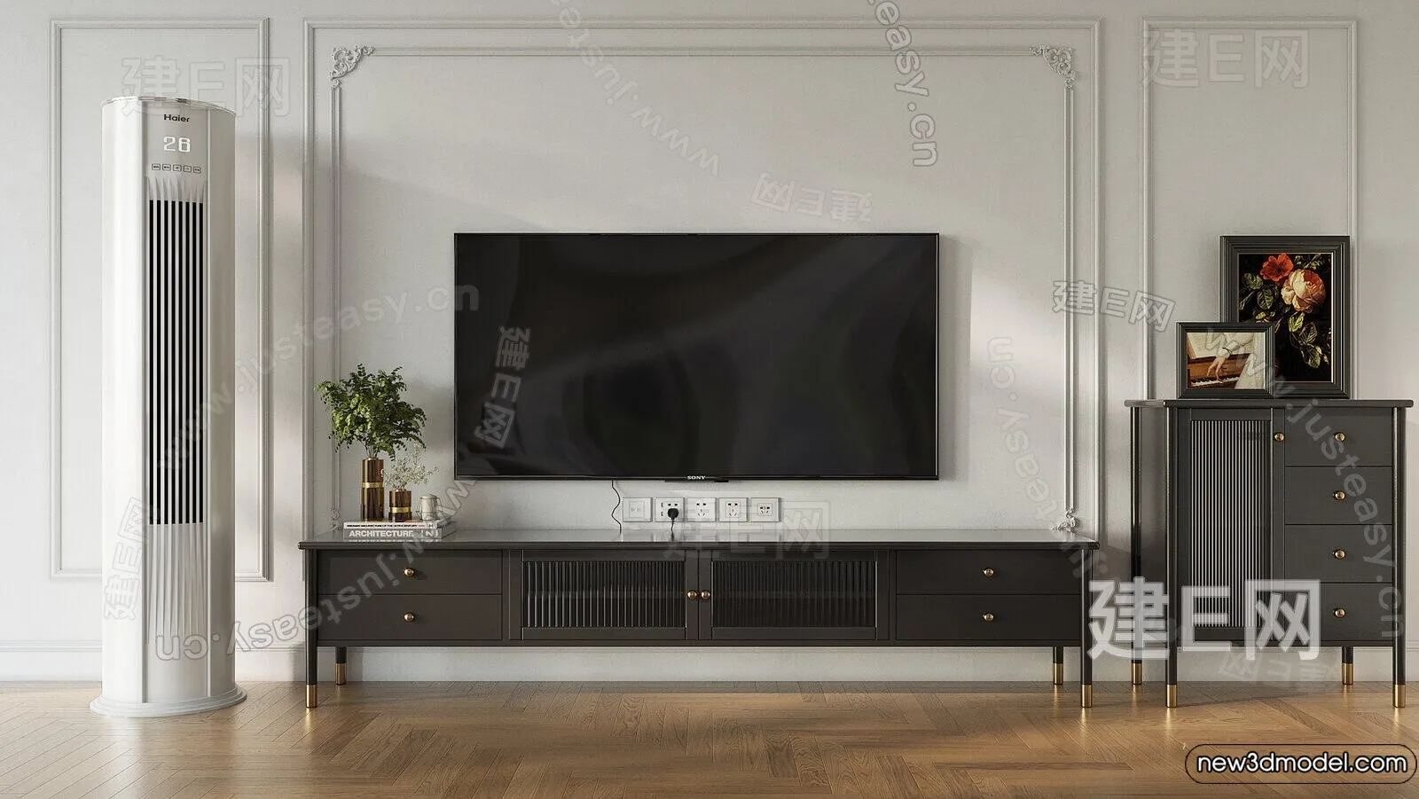 TV Cabinet 3D Models – 3D Furniture for Interior Design – 128