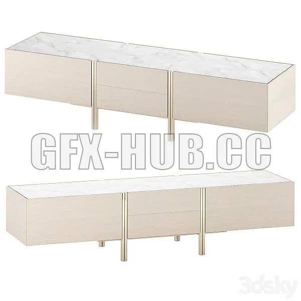 TV Cabinet Edge 3dsMax Model