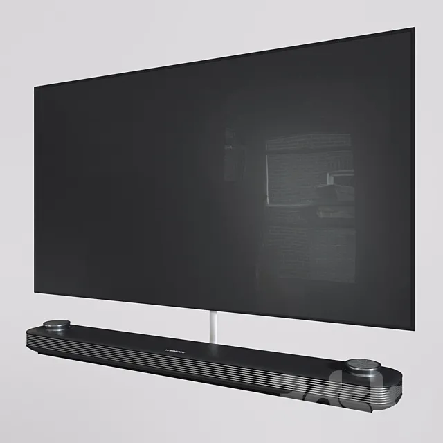 TV LG SIGNATURE OLED 3ds Max