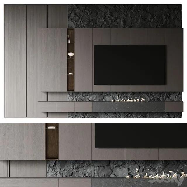 TV Rock panel №3 3dsMax Model