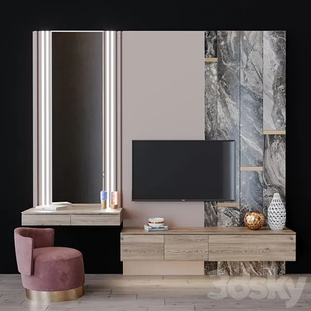 Tv set 60 3dsMax Model