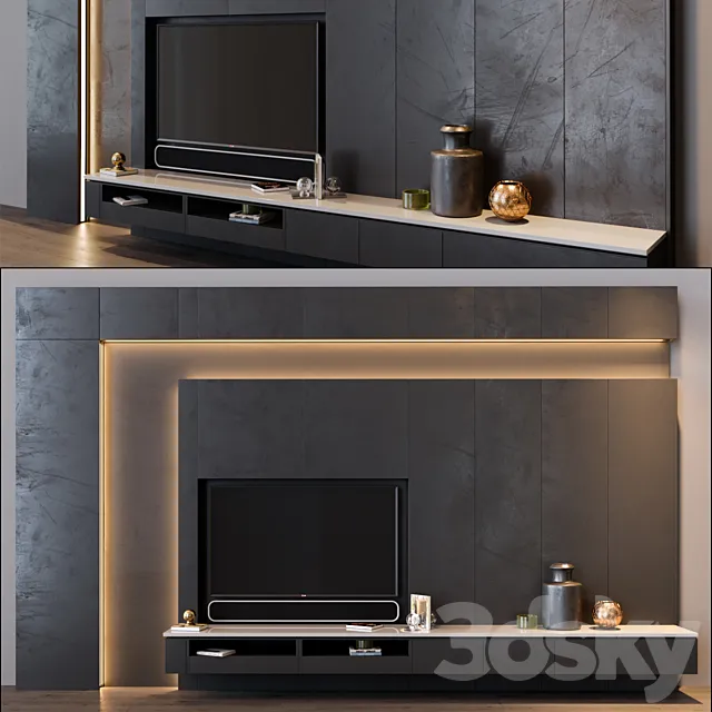 tv set 8 3ds Max