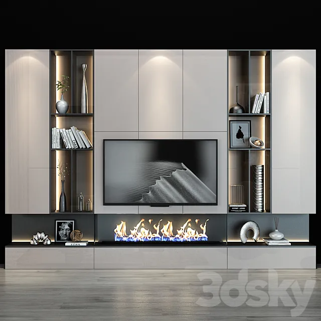 TV shelf 0124 3ds Max