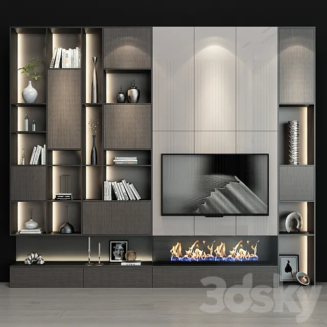 TV shelf 0147 3ds Max