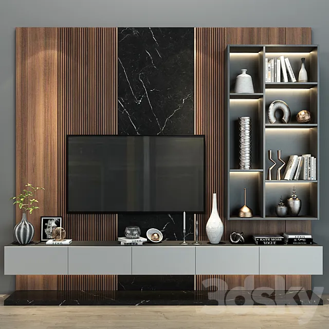 TV shelf 0211 3ds Max