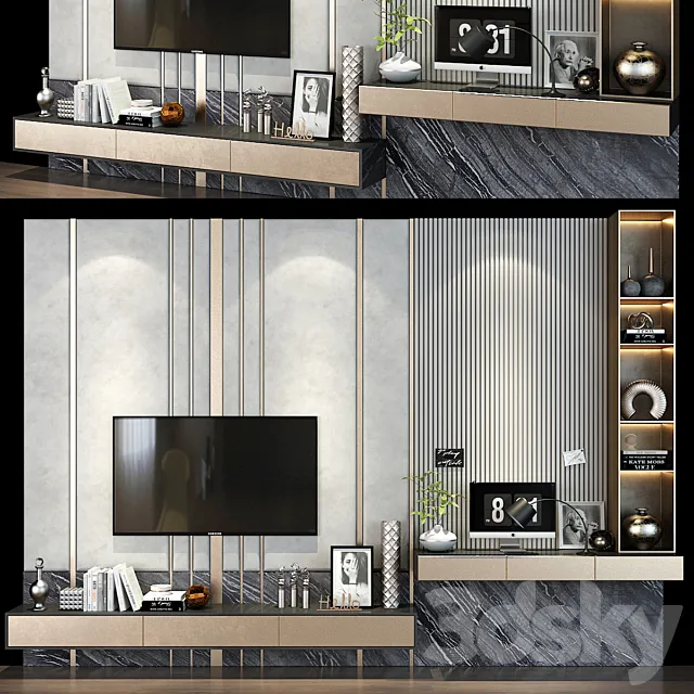 TV shelf 0369 3ds Max