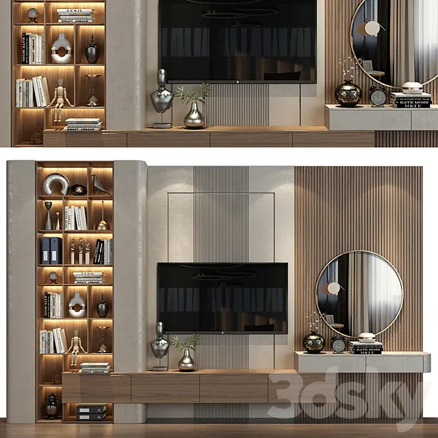 TV shelf 0576 3ds Max