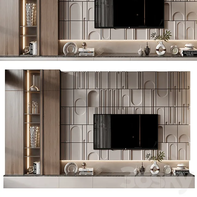 TV shelf 0689 3ds Max