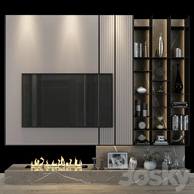 TV shelf 098 3ds Max