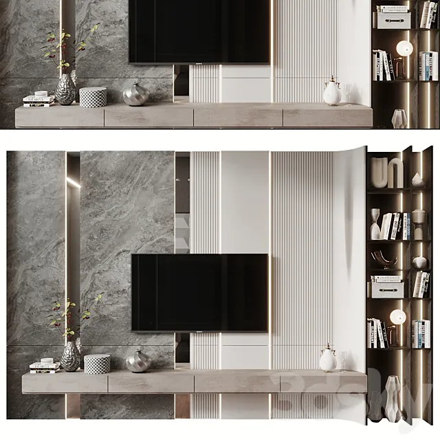 TV Shelf KTV133 3ds Max