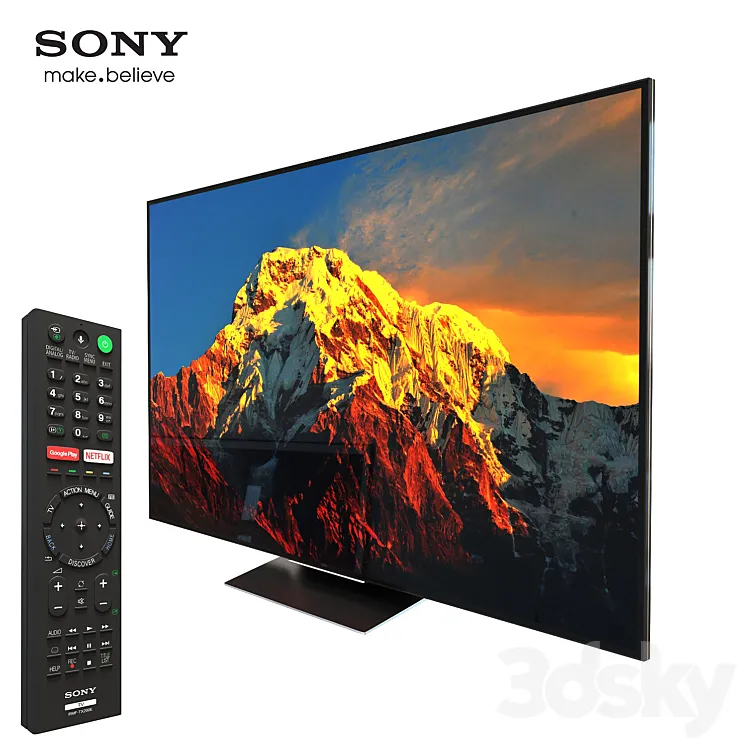 TV Sony KD-75XD9405 3DS Max