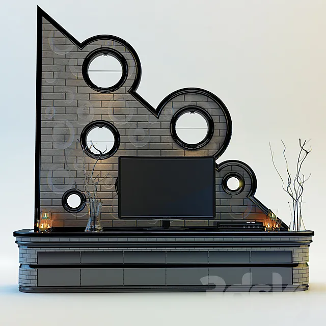 tv stand 3DS Max Model