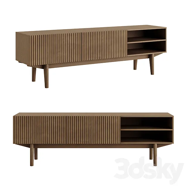 TV stand Kelly brown 3ds Max