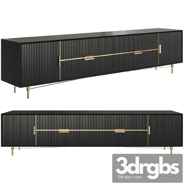 Tv stand nordic black