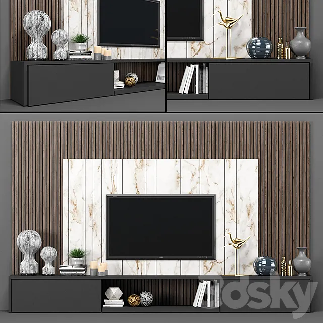 Tv Stand_16 3DSMax File