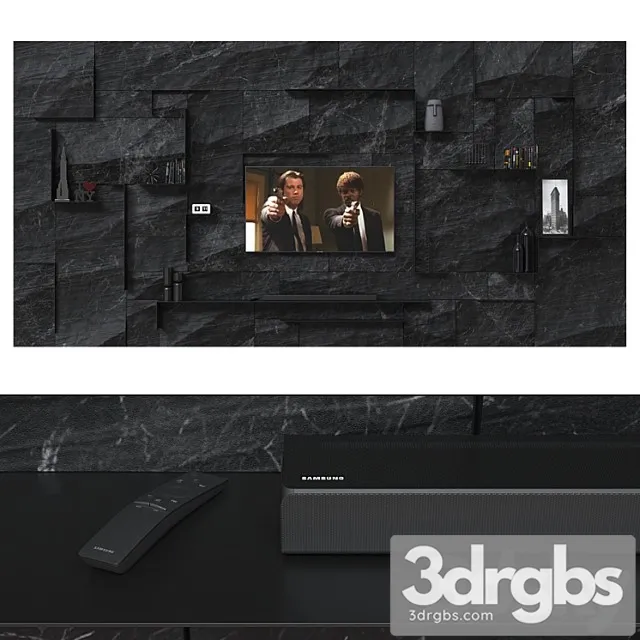 TV Wall 035 3dsmax Download