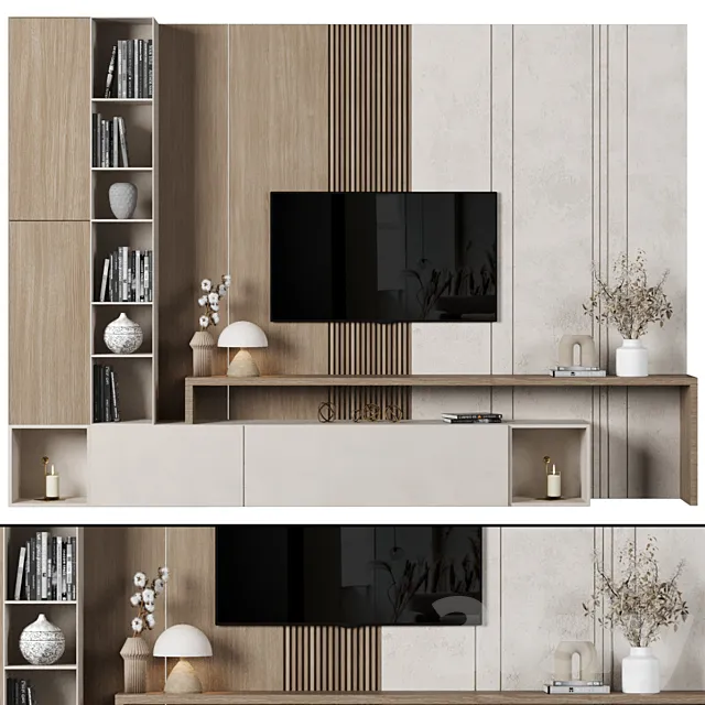 TV Wall 042 3ds Max