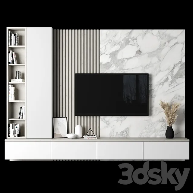 TV Wall 056 3DS Max Model