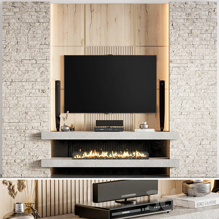 Tv wall 07 3DS Max