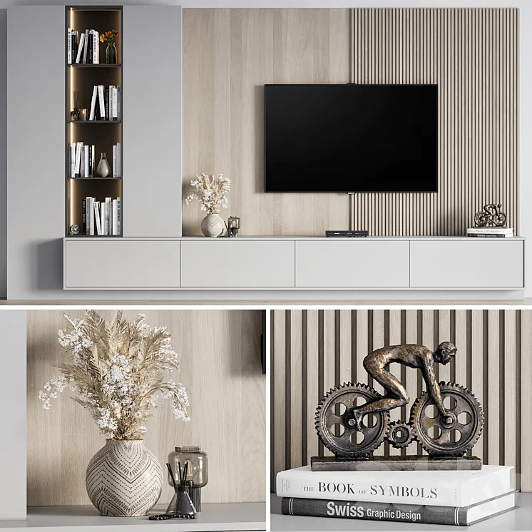 Tv wall 09 3DS Max Model