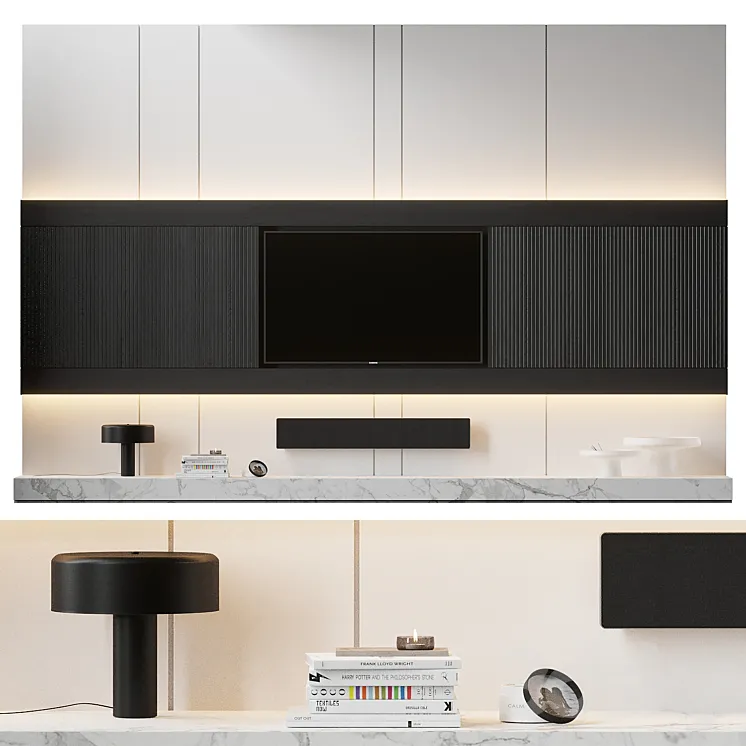 TV Wall – 1 3DS Max Model