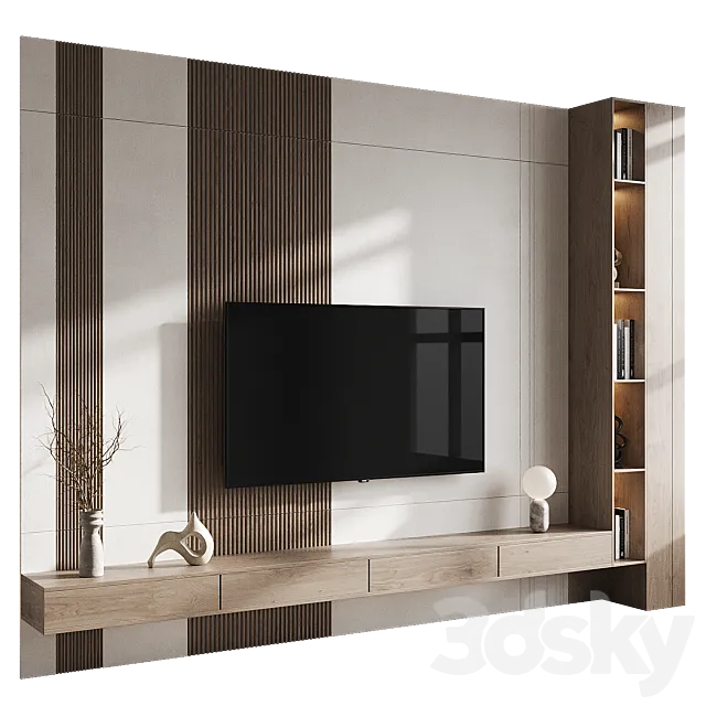 Tv Wall 102 3dsMax Model