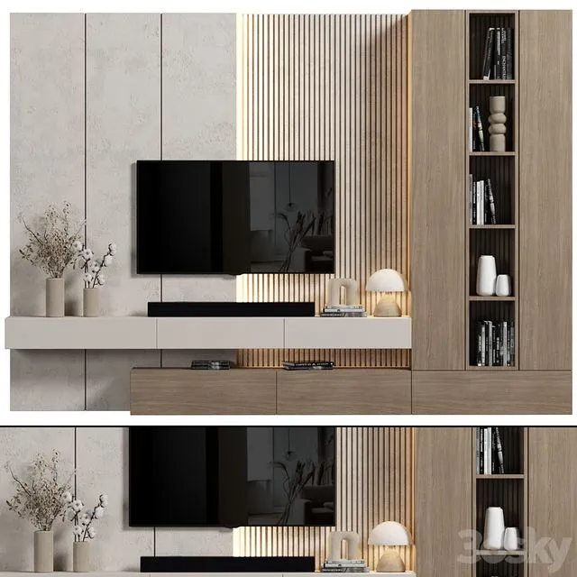 TV Wall 118 3dsMax Model