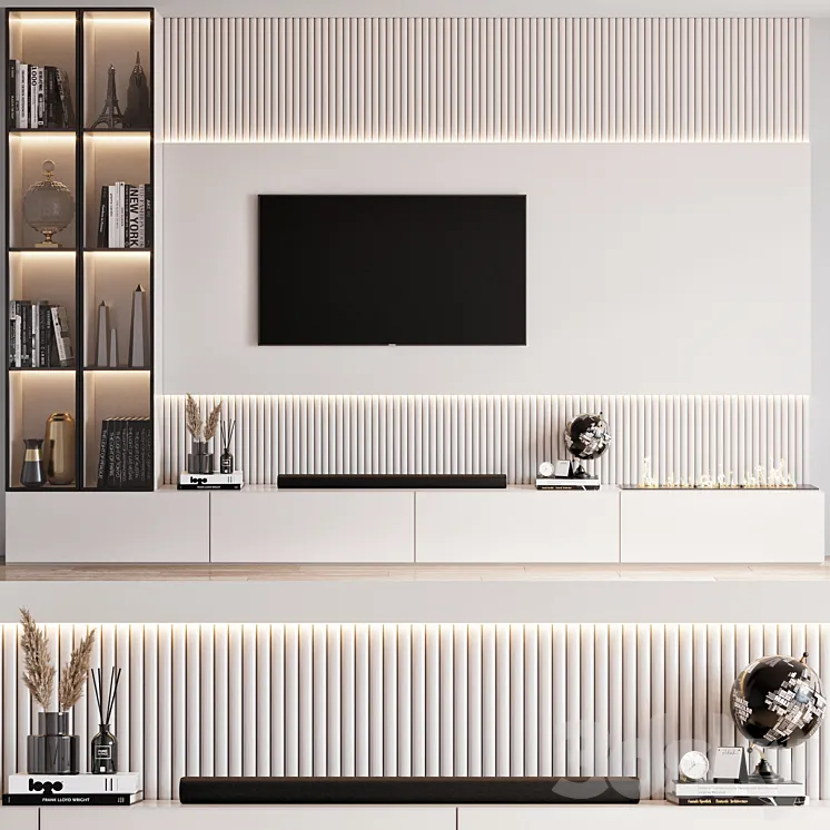 TV Wall 12 3DS Max