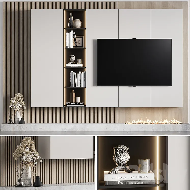 Tv wall 13 3DS Max