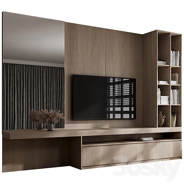 TV Wall 13 3ds Max