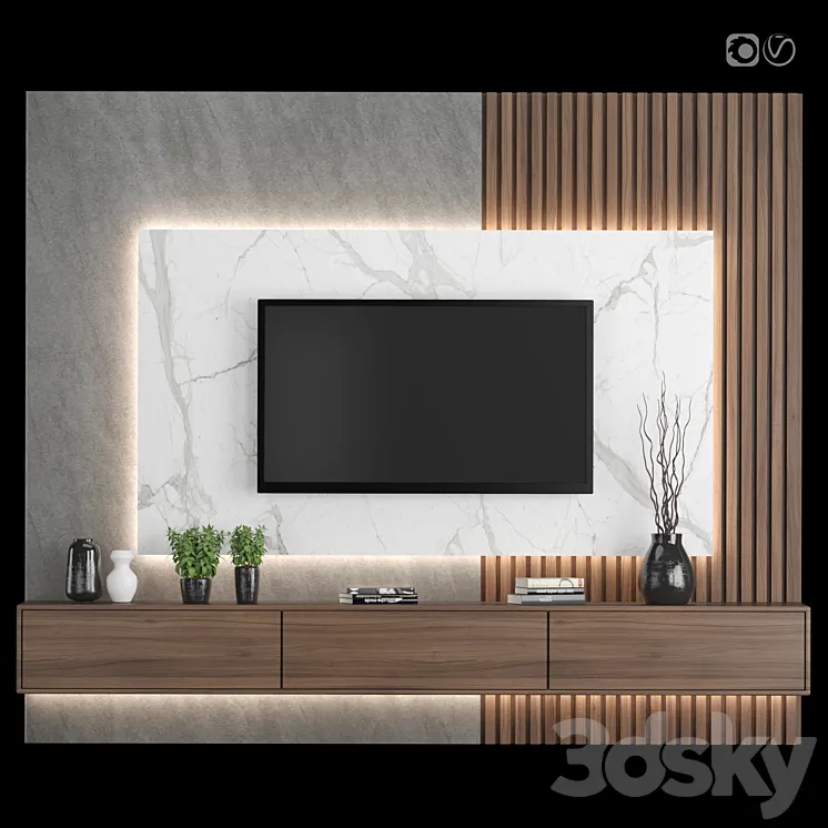 TV Wall 13 3DS Max