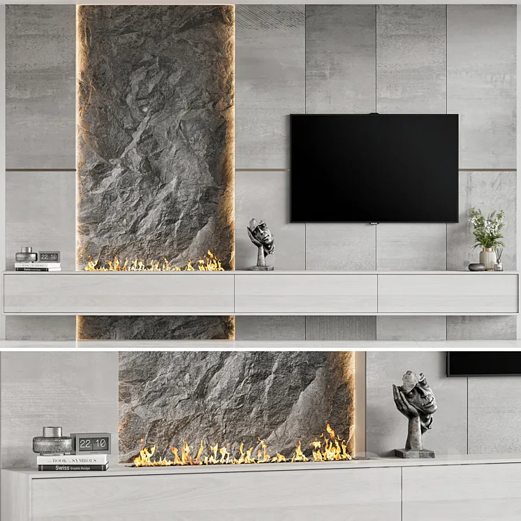 TV Wall 28 3DS Max Model