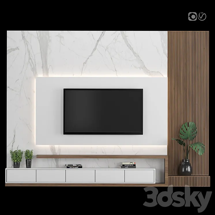 TV Wall 29 3DS Max