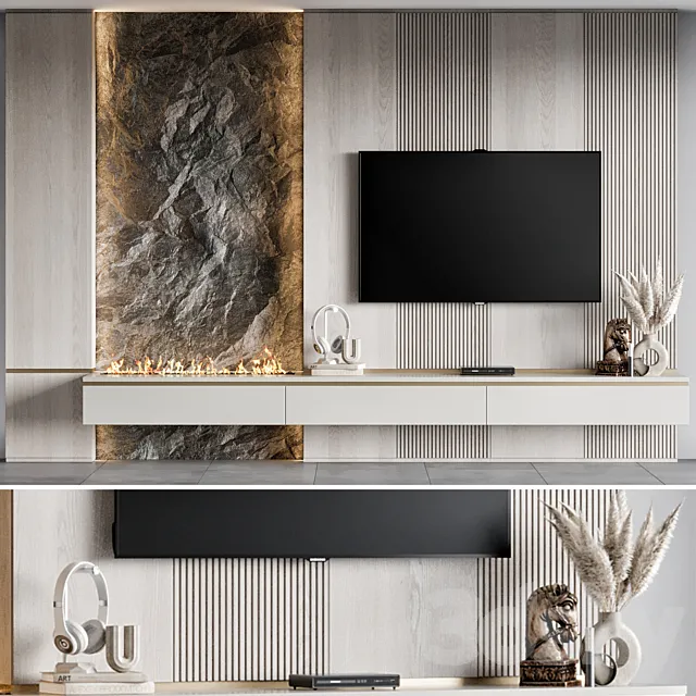 TV Wall 35 3DS Max Model