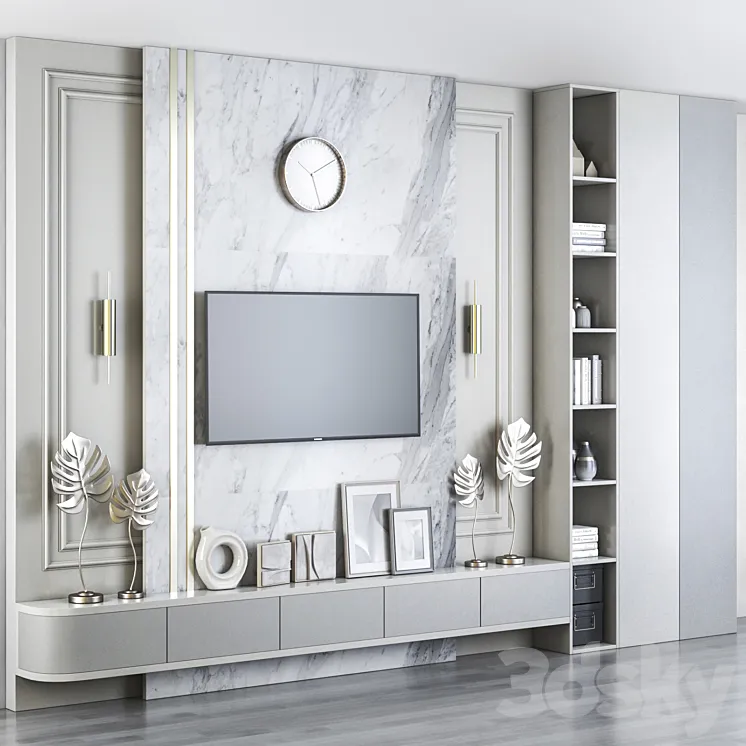 TV wall 3DS Max