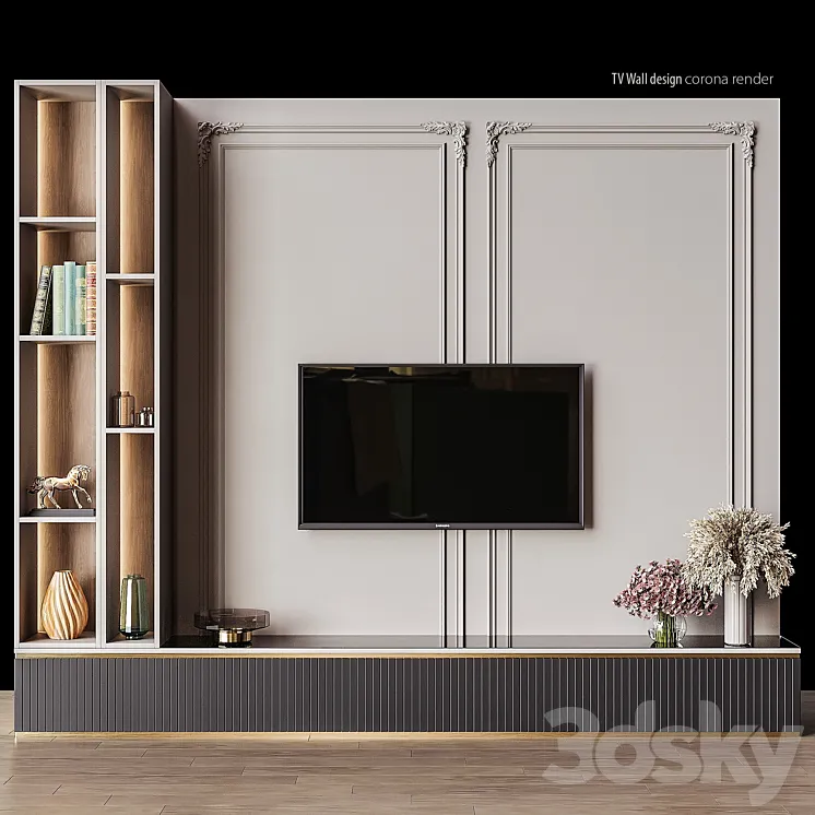 TV Wall 3DS Max