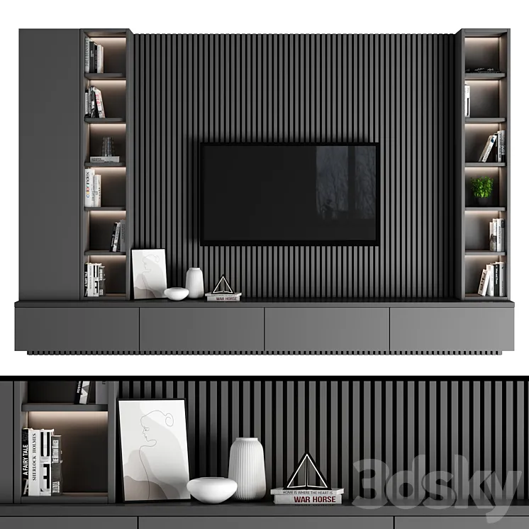 TV Wall 90 3DS Max